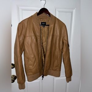 Forever 21 Men’s Brown Vegan Leather Jacket